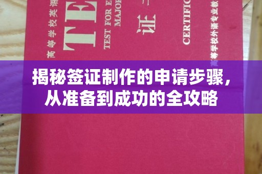 城阳揭秘签证制作的申请步骤，从准备到成功的全攻略