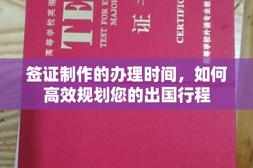 城阳签证制作的办理时间，如何高效规划您的出国行程