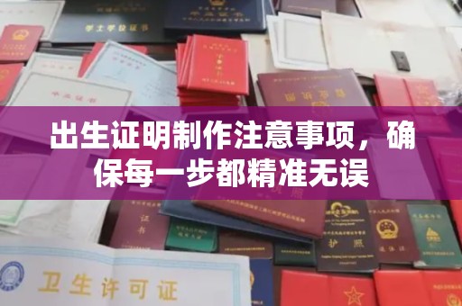 城阳出生证明制作注意事项，确保每一步都精准无误
