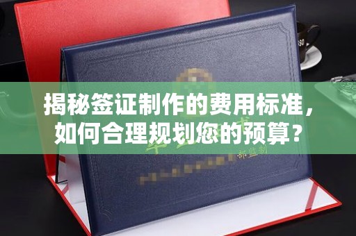 城阳揭秘签证制作的费用标准，如何合理规划您的预算？