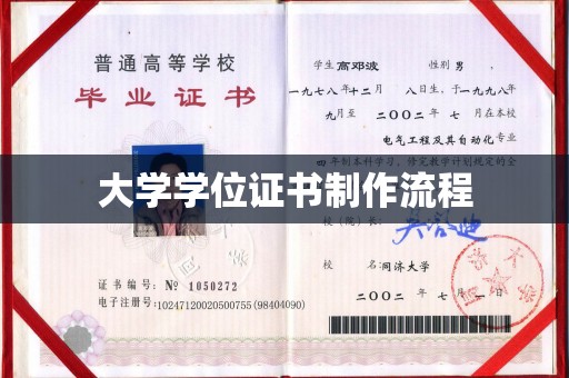 城阳大学学位证书制作流程