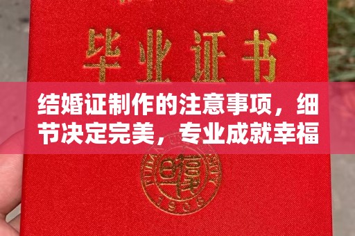 城阳结婚证制作的注意事项，细节决定完美，专业成就幸福