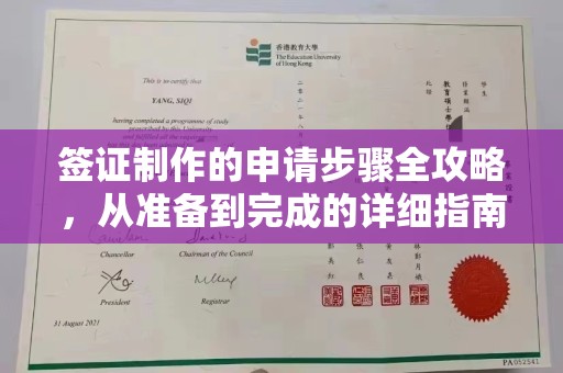 城阳签证制作的申请步骤全攻略，从准备到完成的详细指南