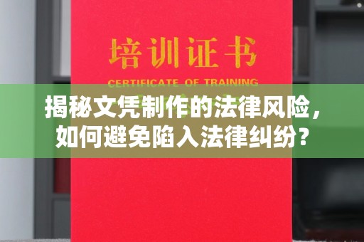 城阳揭秘文凭制作的法律风险，如何避免陷入法律纠纷？